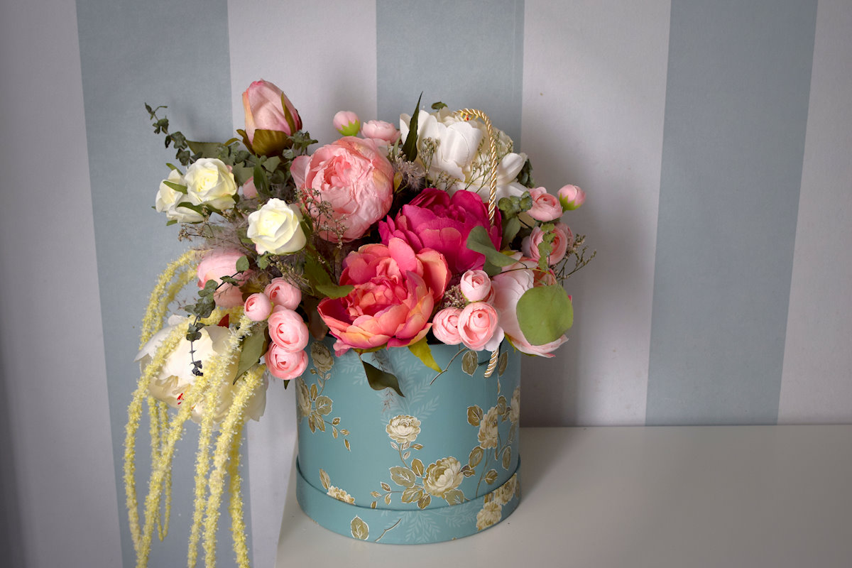 Pudrowy Flower Box Duży Ptaszarnia